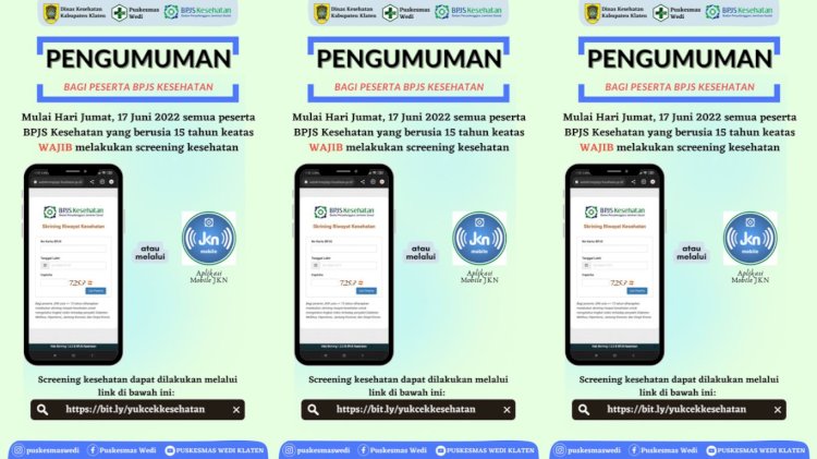 INFORMASI SCREENING KESEHATAN BAGI PENGGUNA BPJS KESEHATAN